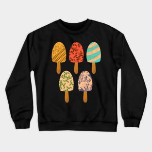 Fancy Popsicle Ice Pop Pattern Crewneck Sweatshirt